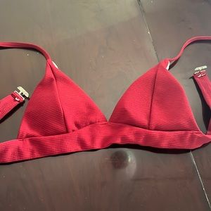 Zaful red bikini top
